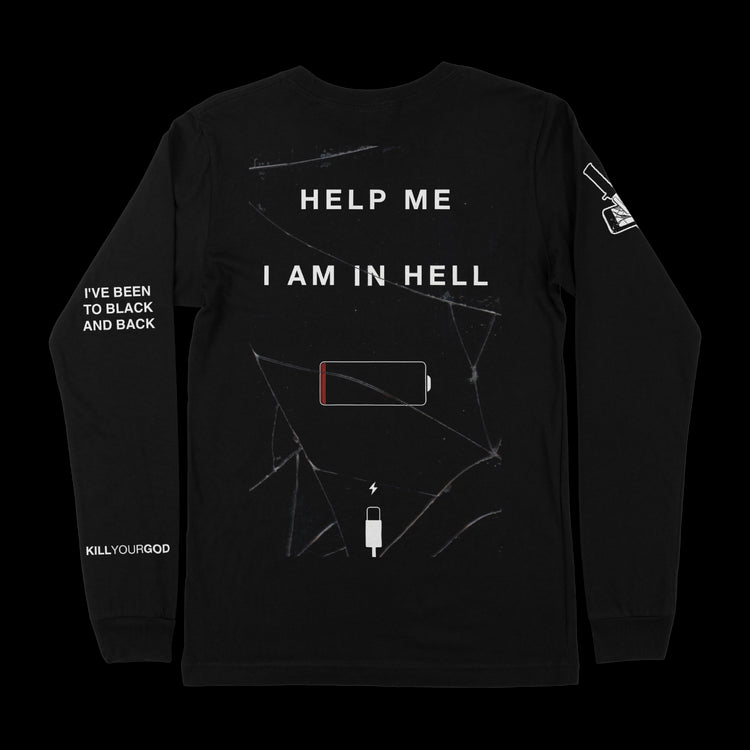 HELP ME I AM IN HELL 2021 L/S SHIRT - Kill Your God