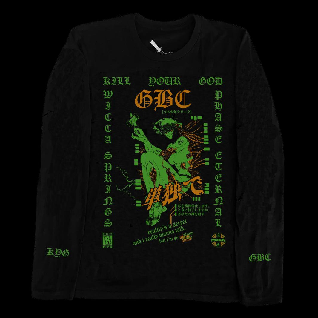 KILL YOUR GOD x WICCA PHASE SPRINGS ETERNAL: ALONE L/S SHIRT (TWIN PEAKS EDITION) - Kill Your God
